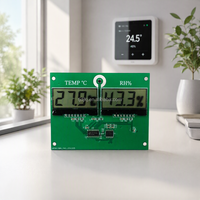 Module d'affichage de température et d'humidité DJ, double écran LCD, capteur numérique thermo-hygromètre, alimentation par batterie 3V, panneau intégré OEM