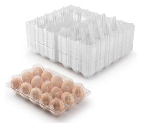 Récipient d'affichage de plateau à 15 oeufs respectueux de l'environnement Matériau PET recyclé sécurisé pour la ferme de <span class=keywords><strong>pâturage</strong></span> familial et l'industrie alimentaire à usage industriel - Product Image 4