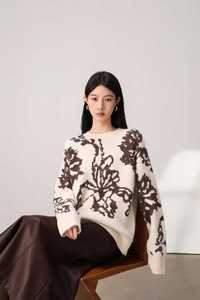 Maglione Casual da Donna con Collo Tondo, Tinta Unita, Vestibilità Regolare, Anti-Pilling, in Misto Lana, Lunghezza <span class=keywords><strong>Sopra</strong></span> il Ginocchio, per Tutte le Stagioni - Product Image 3