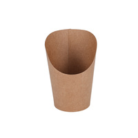 Gobelet en papier gaufré écologique jetable sur mesure, fabriqué à partir de matériaux recyclés, pour nouilles, frites, chips et autres snacks