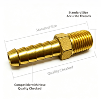 Raccords cannelés en laiton pour tuyaux NPT, connecteurs pneumatiques à insertion pour conduites de gaz, eau et huile – Vente en gros usine