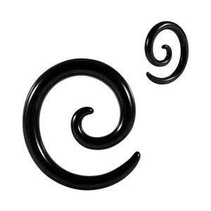 Acero inoxidable PVD Plateado 1-3mm Espiral Tapers <span class=keywords><strong>Ear</strong></span> Stretchers Piercing para el cuerpo Joyería - Product Image 6