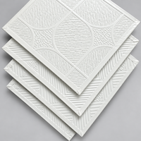 Systèmes de plafonds suspendus T-Grid, panneaux de plafond en plâtre modernes avec finition vinyle laminé PVC résistant à l'humidité