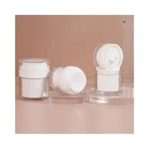 Custom Plastic PP PET Cosmetics Container For Hair Cream /plastic Cosmetic Jars With Lids