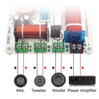 Répartiteur de fréquences audio 3 voies 350W pour haut-parleur de graves, médiums et aigus HiFi WEAH 3007