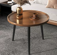Ensemble de tables basses minimalistes modernes de style scandinave pour petits appartements - Table d'appoint de salon