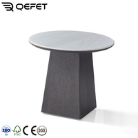 Gainesville Ensemble de tables basses modernes de luxe et écologiques pour le salon Combinaison de grandes tables d'appoint en métal avec dessus en pierre
