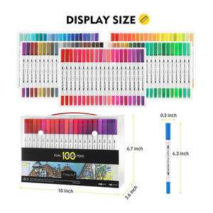 Nouveau design – Ensemble de marqueurs double pointe pour aquarelle et feutres fins colorés pour fabricants - Product Image 6