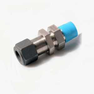 ข้อต่อท่อไฮดรอลิกแบบหนีบเดี่ยว ROKE สแตนเลส พร้อมข้อต่อแบบทะลุแผ่น UNF NPT BSPT - Product Image 1