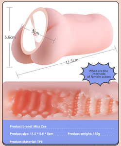 Tunnel texturé 3D chaud 3 en 1 pour hommes - Masturbateur de poche - Jouets sexuels pour adultes pour la stimulation du pénis - Product Image 5