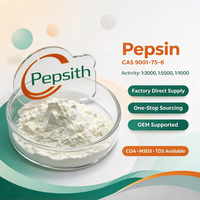 Poudre de pepsine de haute qualité, enzyme de qualité alimentaire 1:3000NF CAS 9001-75-6, en vrac 1 kg