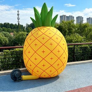 Modelo de Piña Inflable Gigante Personalizado de 3 Metros, Globo Amarillo con Hojas Verdes de Tela Oxford, Resistente al Sol, para Fiestas de Verano al Aire Libre - Product Image 2
