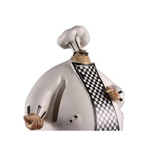 Figura de <span class=keywords><strong>Chef</strong></span> de Poliresina Hecha <span class=keywords><strong>a</strong></span> Mano, de Alta Calidad, Económica, Realista, Pintada <span class=keywords><strong>a</strong></span> Mano, Tamaño Personalizable, para Decoración - Product Image 2