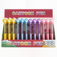 Bolígrafos de Lujo O&Q con Diseño de Pata de Gato, Novedosos, Promocionales, de 0.7mm, Azules, Ecológicos, de Plástico, No Borrables, para la Escuela