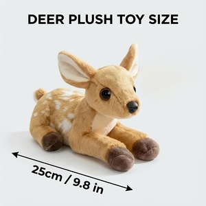 Peluche réaliste fauve et tachetée super douce, jouet animal en peluche, décoration créative pour la forêt, prix d'usine en gros - Product Image 4