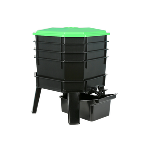 Kompostiersystem für das Recycling von Lebensmittelabfällen zu Hause mit 4 Behältern für Effiziente Wurmkompostierung – Langlebiges, Platzsparendes Design, Geruchsneutral - Product Image 6