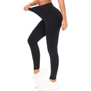 FOXA Leggings de sport taille haute avec poches pour femme, pantalon de yoga, de fitness et de course - Product Image 5