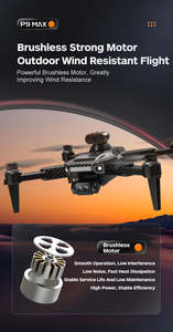 โดรน P9 Pro รุ่นใหม่ กล้องคู่ 8K HD Light Flow พร้อมระบบหลบหลีกสิ่งกีดขวางอัจฉริยะ ควบคุมระยะไกล พับเก็บได้ แบบ FPV Quadcopter - Product Image 5