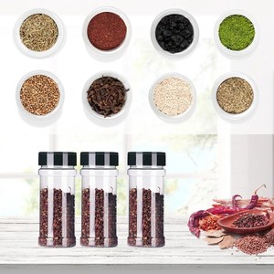 Botellas de plástico SN con doble tapa abatible para condimentos de 100ml, 150ml y 250ml para almacenamiento de condimentos en exteriores y barbacoas. - Product Image 1