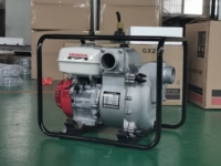Pompe à eau en alliage d'aluminium DONGQING DQ80WTB-3G de 3 pouces à moteur essence pour contrôle des inondations et drainage urbain, démarrage manuel/électrique