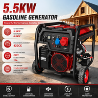 Générateur de chantier à essence 4 temps refroidi par air E-XIAPU 5KW 5000W 6KW AVR à démarrage automatique