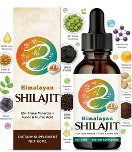 Gouttes liquides de Shilajit de l'Himalaya 60 ml, 85+ minéraux traces avec acide fulvique et humique, complément alimentaire naturel pour l'énergie et le soutien immunitaire - Product Image 5