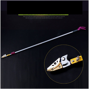Sécatrices télescopiques Gisen 3-4 mètres en alliage d'aluminium, outils de ramassage manuels rose et jaune - Product Image 4