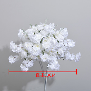 Evento Escenario Decoración Flor de cerezo Flor Bola Centro de mesa Flor Boda Bola Rosa Flor Pieza central para fiesta Evento Decoración - Product Image 5