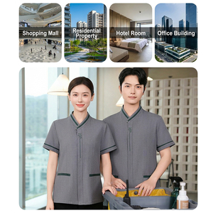 Uniforme Professionale per <span class=keywords><strong>Pulizie</strong></span> in Ospedali, Case <span class=keywords><strong>di</strong></span> Cura, Centri Commerciali, Aeroporti, Scuole, Servizi <span class=keywords><strong>di</strong></span> Pulizia con Logo Personalizzato - Product Image 6
