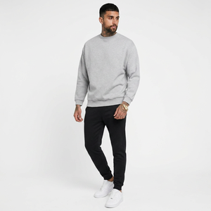 Sweat-shirt gris en gros pour homme, sweat-shirt épais à col rond pour homme, sweat-shirt imprimé pour homme, manches longues, en provenance du Pakistan - Product Image 1