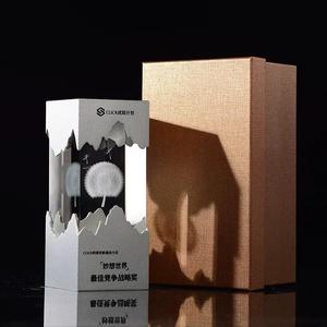 Concurso Souvenir Gift <span class=keywords><strong>Glory</strong></span> Award Grabado Premio de vidrio en blanco Placa de cristal Trofeo - Product Image 5