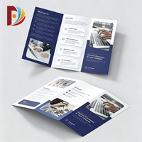 Service d'impression offset de dépliants, brochures, affiches et flyers en carton Fangda 105gsm 128gsm 157gsm A3 A4 A5 DL, impression personnalisée avec logo