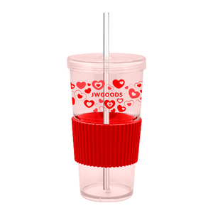Gobelet en silicone grande capacité 700 ml, réutilisable, pour café froid, avec paille et manchon de protection pour l'hydratation quotidienne - Product Image 2