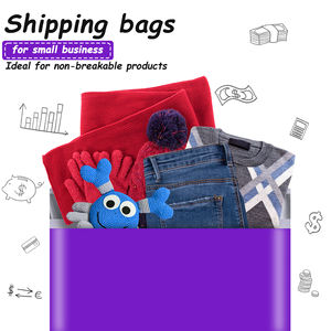 100 упаковка Фиолетовый 10x13 дюймов водонепроницаемый поли Mailers 2 Mil экологически чистый сильный клей для одежды для малого бизнеса доставка - Product Image 4