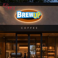 Enseigne lumineuse LED commerciale personnalisée, murale, avec logo lumineux pour magasin, boutique, bar
