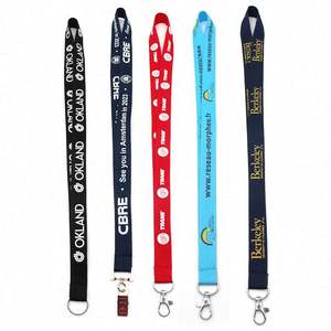 Cordon de sécurité détachable en polyester imprimé par sublimation, promotionnel et économique, avec chaîne de cou, personnalisable avec logo ou marque tendance - Product Image 3