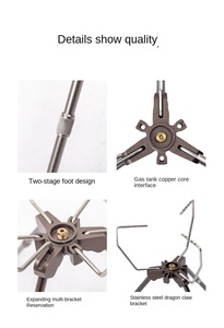 Convertisseur de gaz pour le camping en plein air, manette de vitesse, logo personnalisé, vanne intelligente pour la cuisinière - Product Image 2