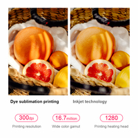 Imprimante photo portable rapide 59s, imprimante sans fil à sublimation thermique de 7 pouces avec fonction anti-traces de doigts, pour la maison, le bureau et les entreprises