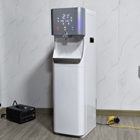 Distributeur d'eau chaude et froide sur pied avec chargement par le bas, purificateur RO UF, machine à eau potable automatique pour hôtel et camping-car