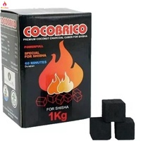 Charbon à chicha FireMax en gros, en forme de cubes de noix de coco, matière première pure, allumage instantané