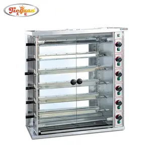 6 schichten gas huhn rotisseries grill maschine