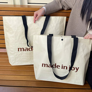 Bolso de Mano Tejido para Mujer, con Logotipo Impreso, Bolso de Playa, Bolso de Compras Personalizado y Resistente, con Entrega Rápida - Product Image 4