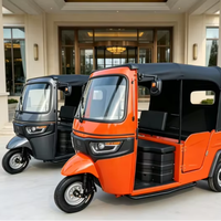 Triciclo Eléctrico Comercial para Pasajeros con Llanta de Hierro y Gran Capacidad de Carga para Transporte Urbano y Suburbano