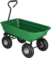 Chariot à main de jardin chariot de transport chariot de jardin avec poignée, plateau outil chariot de service chariot à benne basculante dolley