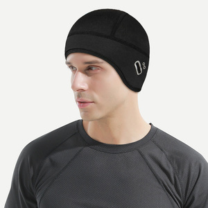 Casquette de ski de sports d'hiver pour hommes Bonnets de course coupe-vent thermiques doux et extensibles avec couvre-oreilles chauds pour la randonnée, le cyclisme et les sports d'hiver - Product Image 4