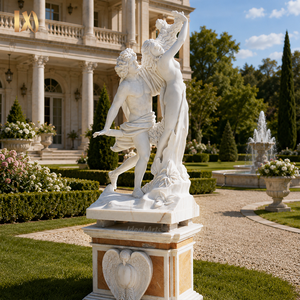 <span class=keywords><strong>Statua</strong></span> in Marmo a Grandezza Naturale di <span class=keywords><strong>Apollo</strong></span> <span class=keywords><strong>e</strong></span> <span class=keywords><strong>Dafne</strong></span> per Esterni, Decorazione da Giardino in Pietra - Product Image 1