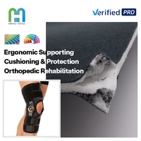 Enveloppe orthopédique médicale en tissu TPU souple laminé 27D 10MM avec mousse TPU pour attelle de fixation du genou