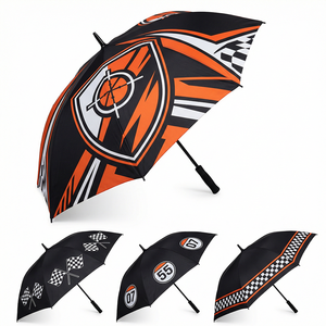 <b>Automatic</b> Open Windproof Paraguas Waterproof Double Layers Modern Style Custom Full Digital Print Golf <b>Umbrella</b> With Logo - Product Image 3