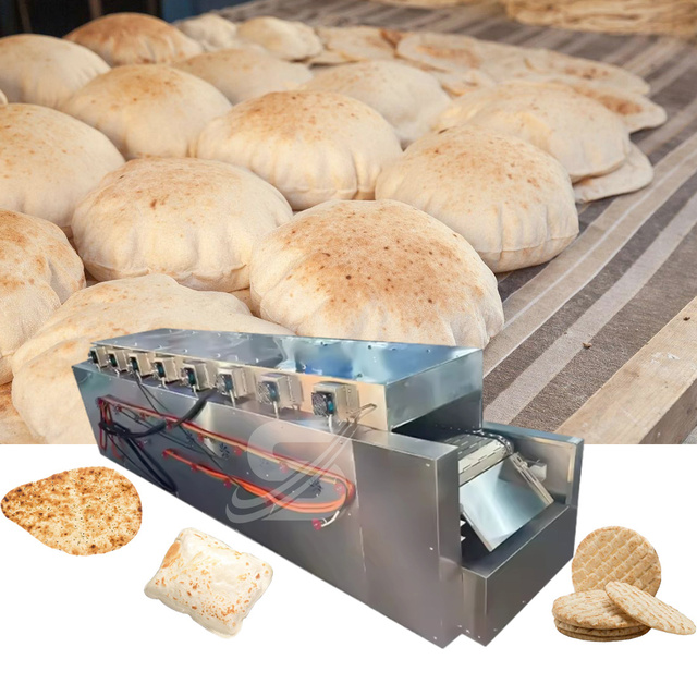 Easy to Clean Commercial Roti Chapati Maker Samoon Lavash Naan Bread Making Machine Automatic Patatha Pita Bread Production Line
