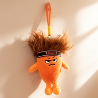 Gantungan Kunci Buah Plush Kreatif Unik, Liontin Makanan Plush Lembut Kawaii untuk Hadiah Anak